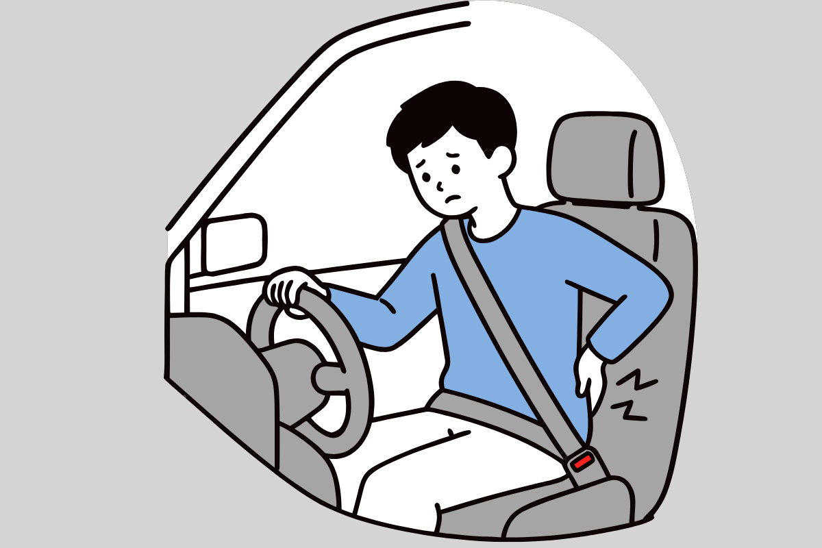 運転による坐骨神経痛